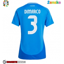 Ženske Nogometnih dresov Italija Federico Dimarco #3 Domači EP 2024 Kratki rokavi